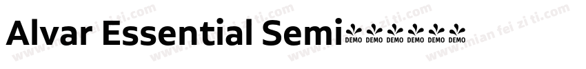 Alvar Essential Semi字体转换
